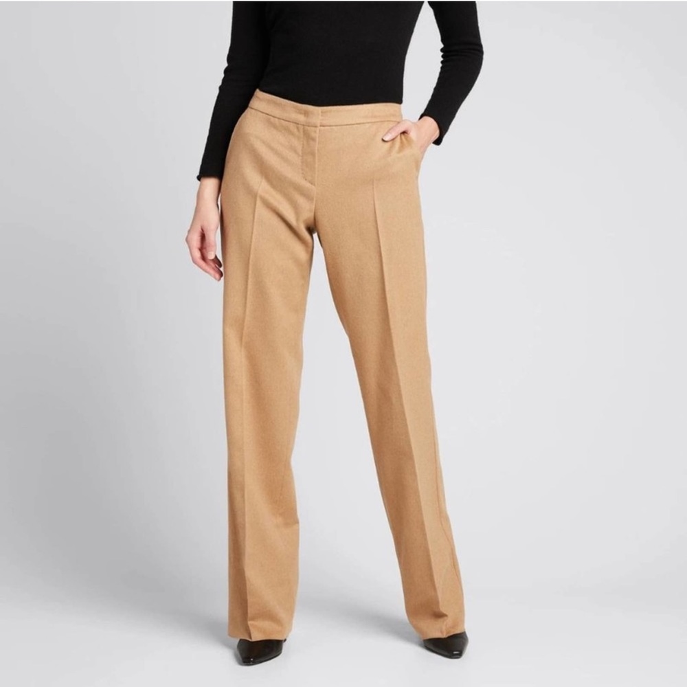 MaxMara Pescia Camel Hair straight leg trouser
